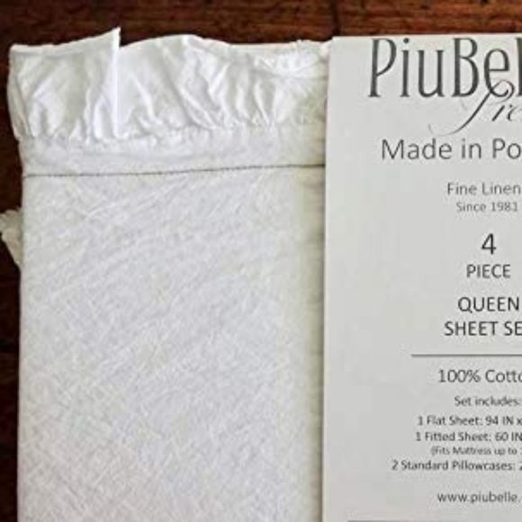 PIUBELLE Premiere Bedding Piubelle Portugal Queen Size Cotton